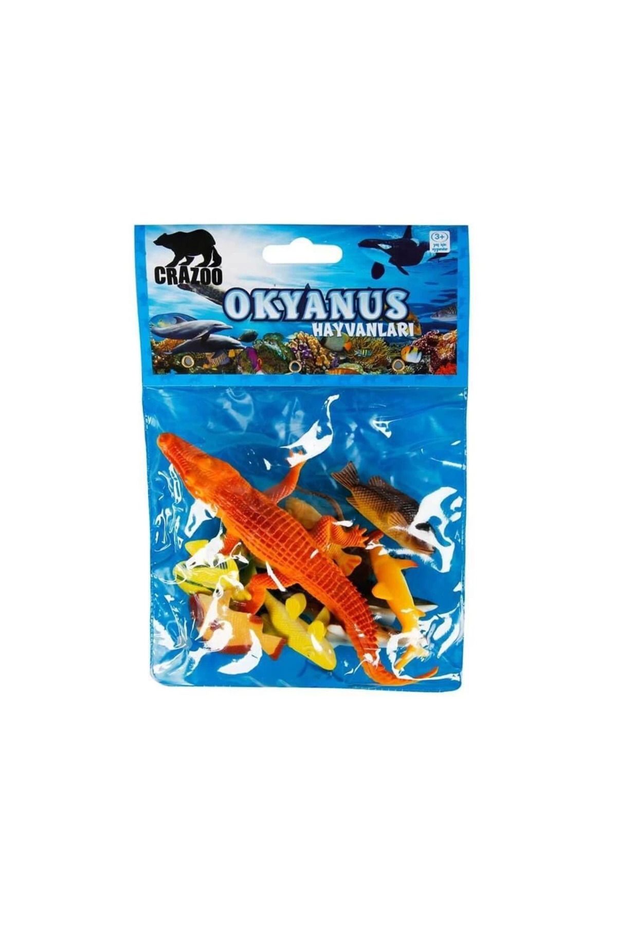 yusuftex Okyanus Hayvanları Poşetli Hayvan Oyun Seti
