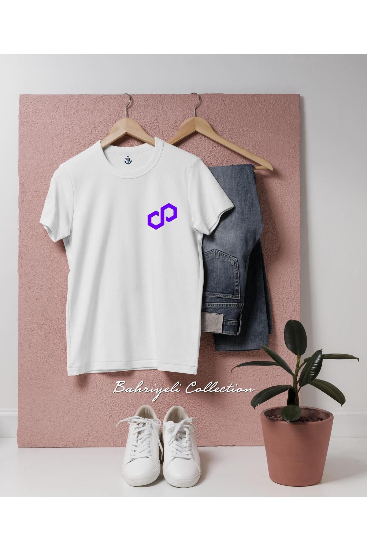 bahriyeli.jpeg Oversize Polygon Matic Coin Cep Tasarımlı Unisex T-Shirt
