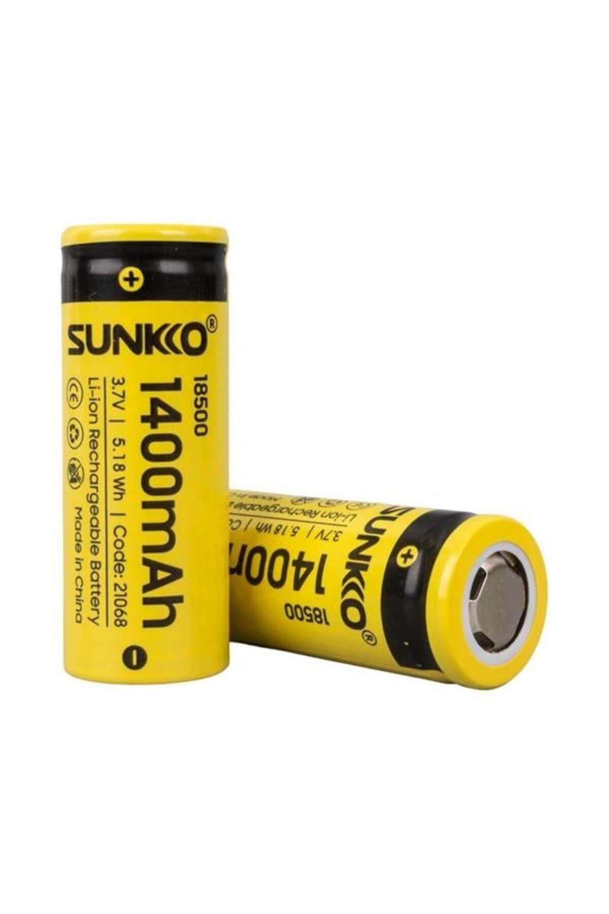 feifei Sunkko 3.7 Volt 1400 Mah 18500 Şarj Edilebilir Pil (Tekli)