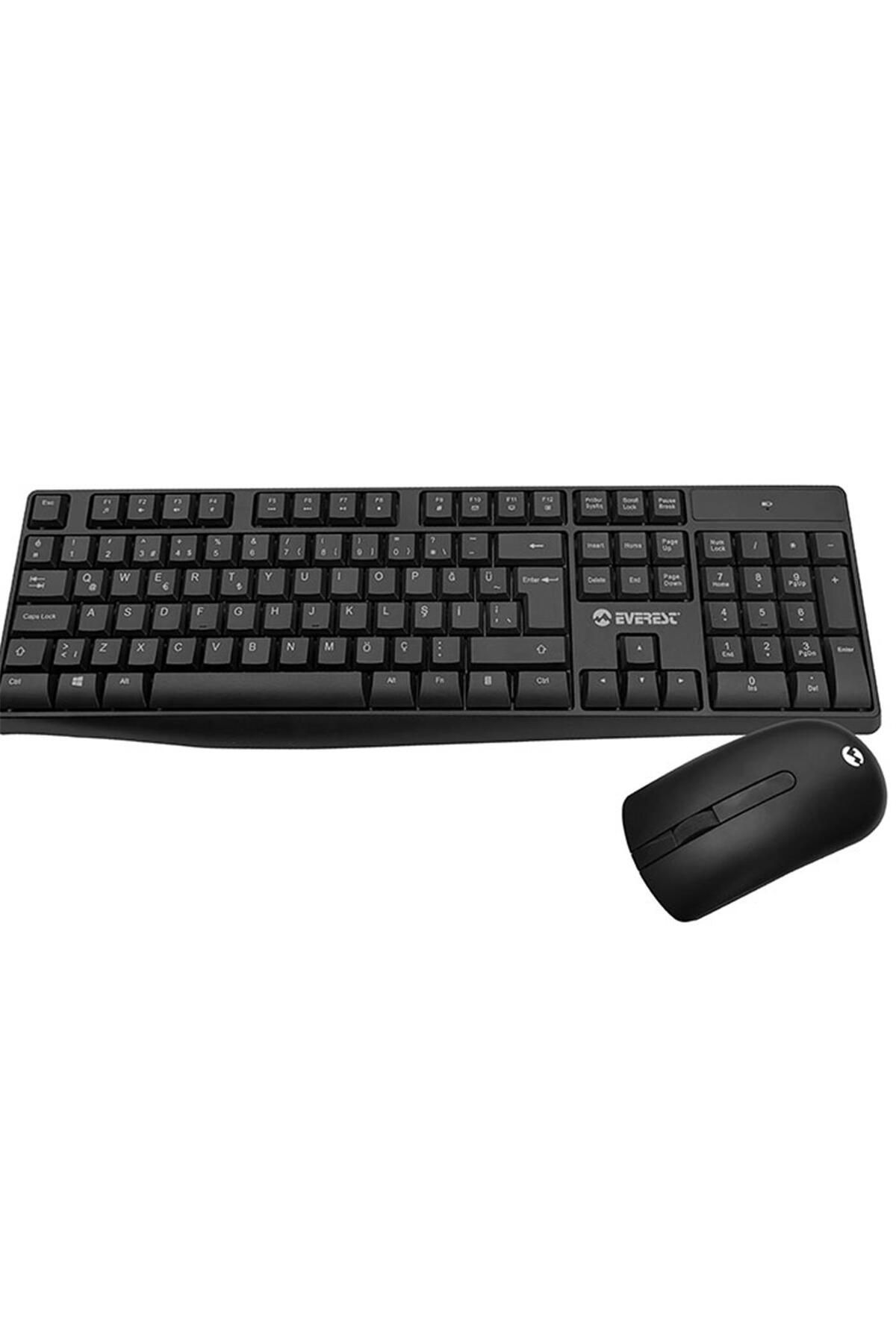 Vobotek Teknoloji KM-7500 Siyah Kablosuz Q Multimedia Klavye + Mouse Set