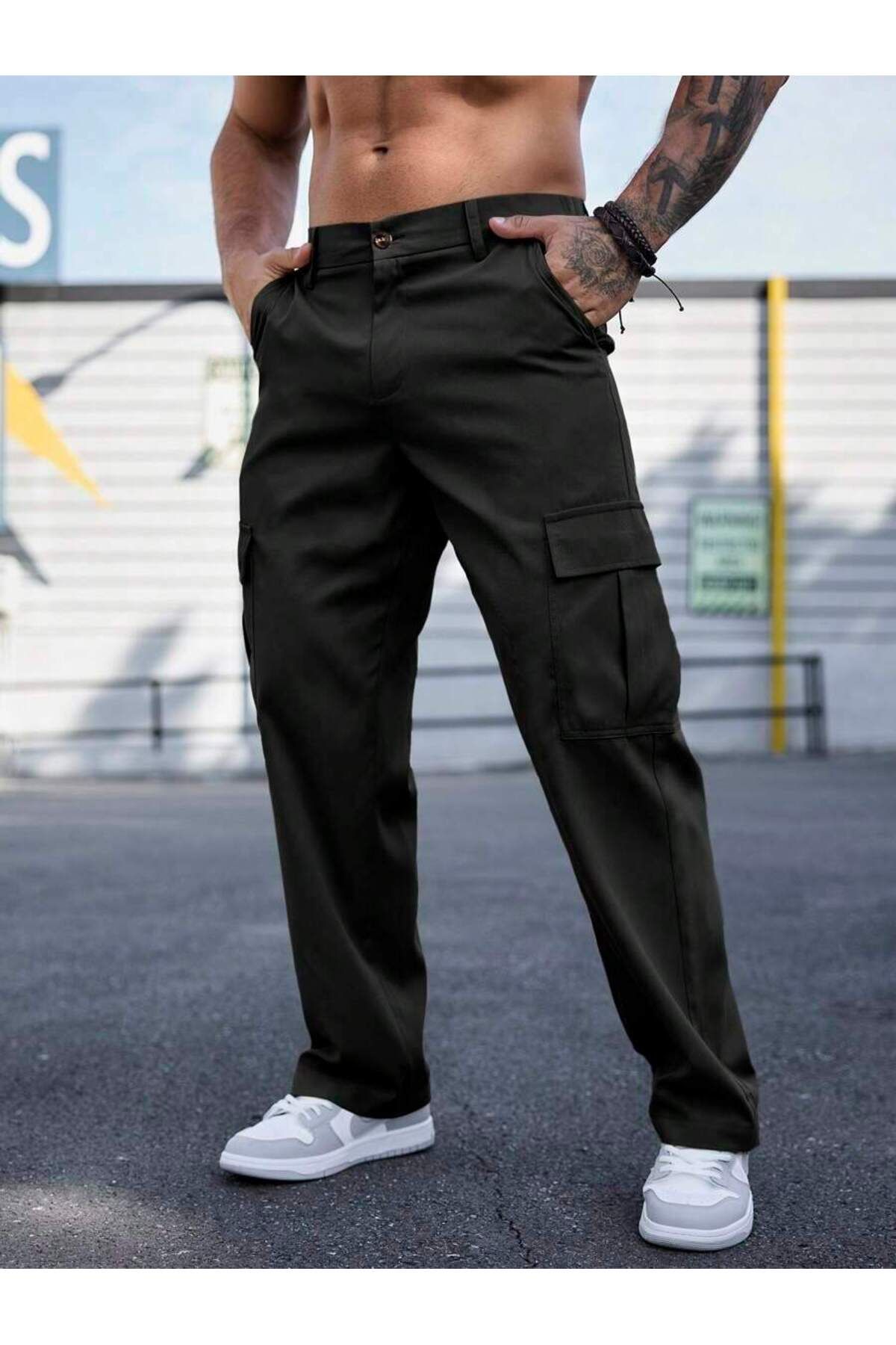 WKM Erkek Kargo Cepli Gabardin Regular Fit Pantolon
