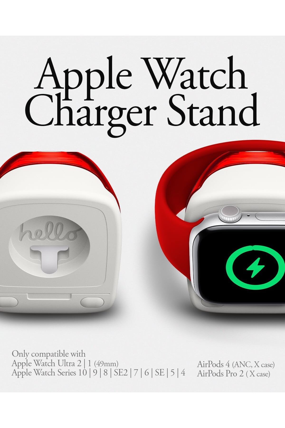 Spigen-حامل شاحن كلاسيكي C1 لساعة Apple Watch Ultra 2/1، 10/9/8/SE2/7/6/SE/5/4 - روبي 2