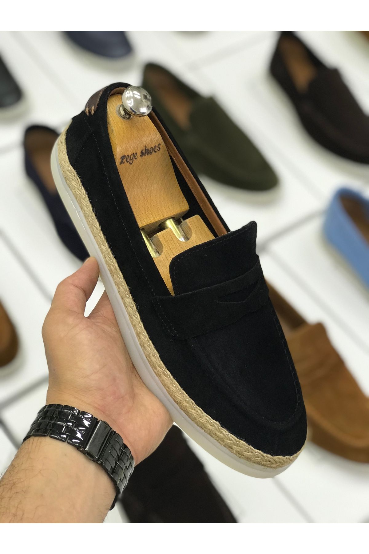Zegeshoes Yeni Sezon Hakiki Deri Jut Ayakkabı Esparadil