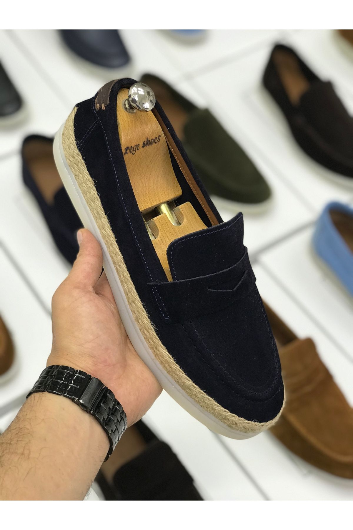 Zegeshoes Yeni Sezon Hakiki Deri Jut Ayakkabı Esparadil
