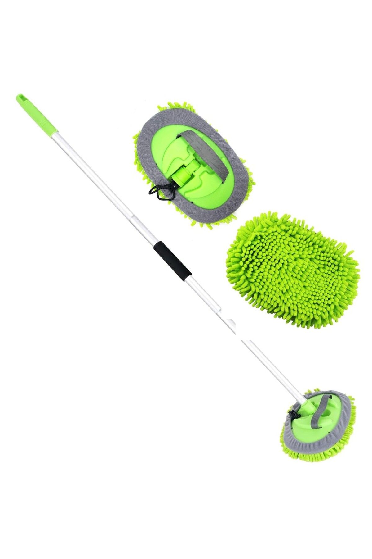 SCHON WEITER HGV İtal Araç Yıkama Peluş Makarna Oto Mop 140cm