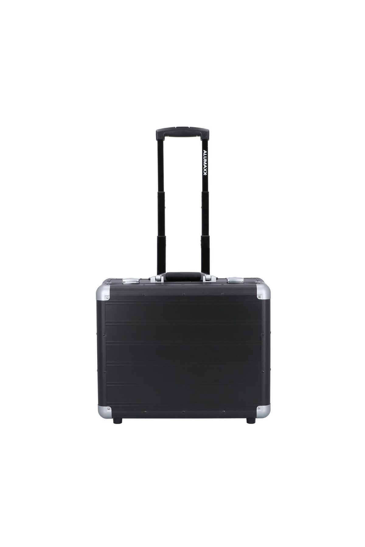 Alumaxx 47 cm Siyah Laptop Bölmeli Pilot Tipi İş Valizi, 2 Tekerlekli, Alüminyum