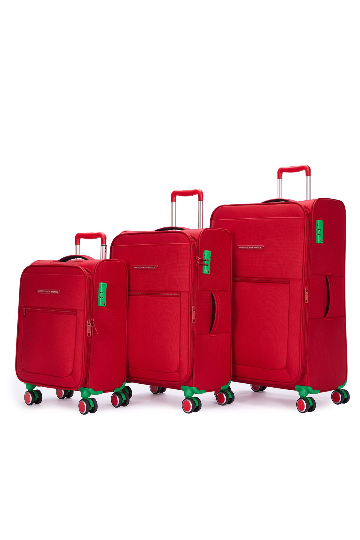 United Colors of Benetton Ultra Light 3'lü Valiz Seti Büyük - Orta ve Kabin Boy BNT2800