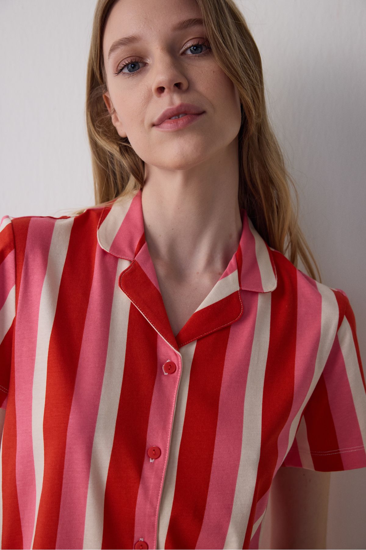 Sophie Gömlekli Pantolon Ekru Pijama Takımı - 2