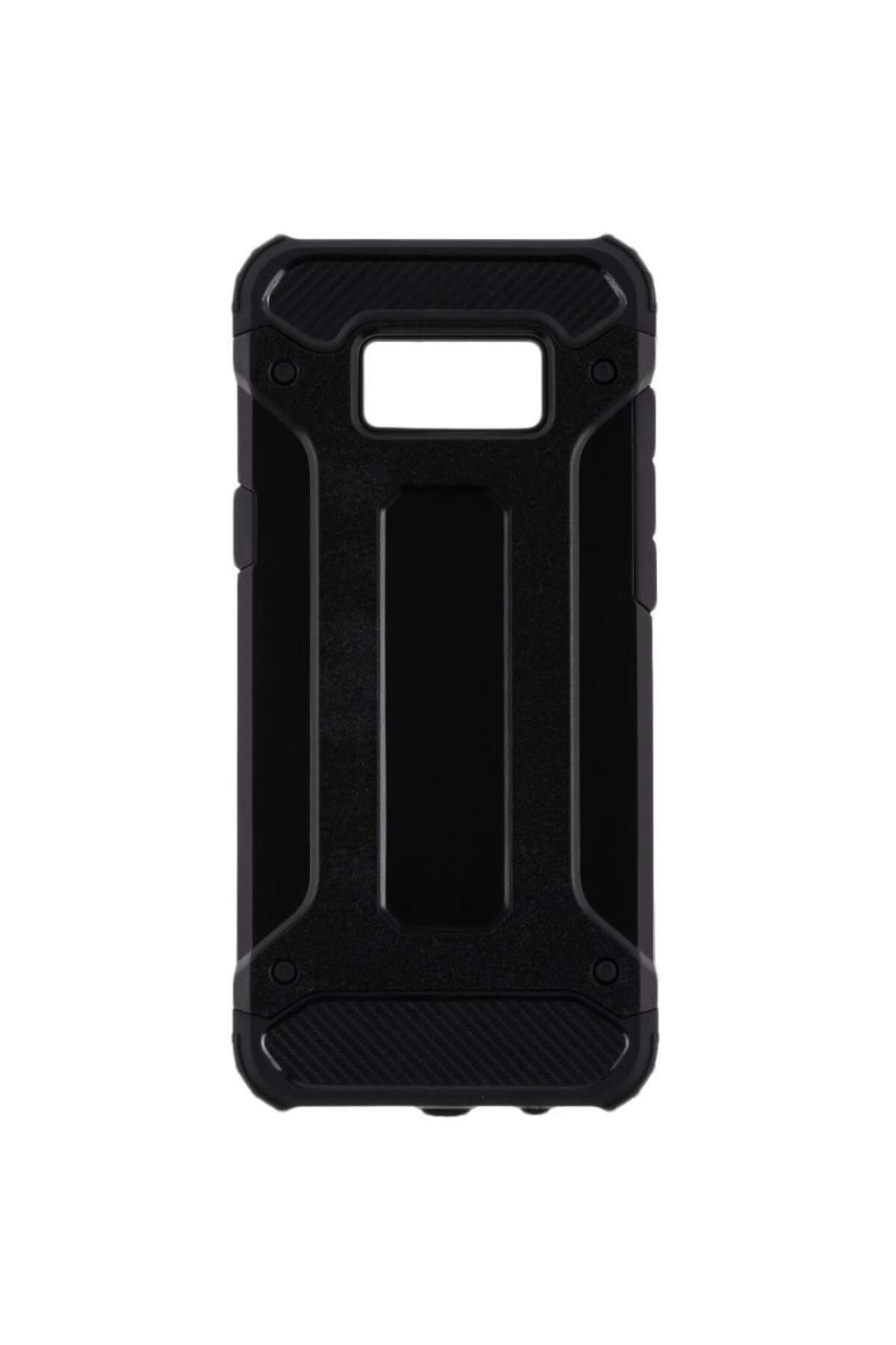 SKYDDAR INNOVATION-Carcasă pentru Samsung Galaxy S8 Plus, Hybrid Armor, Margini cauciucate, Rezistentă la șocuri, set autocolante, Negru 6