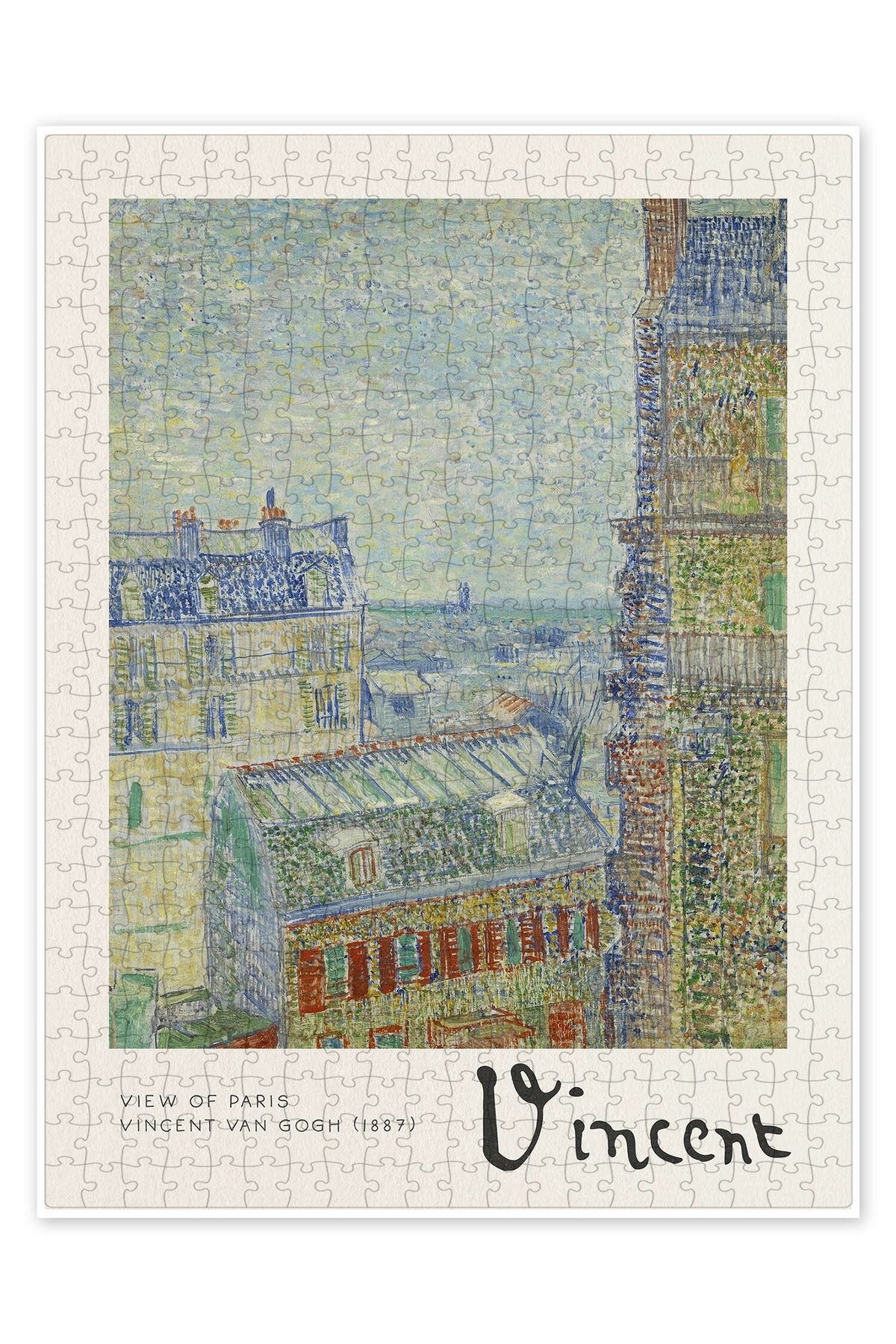 Jeronkarji Paris Manzarası 500 Parça Puzzle Yapboz Şehir Manzara Temalı Hobilik