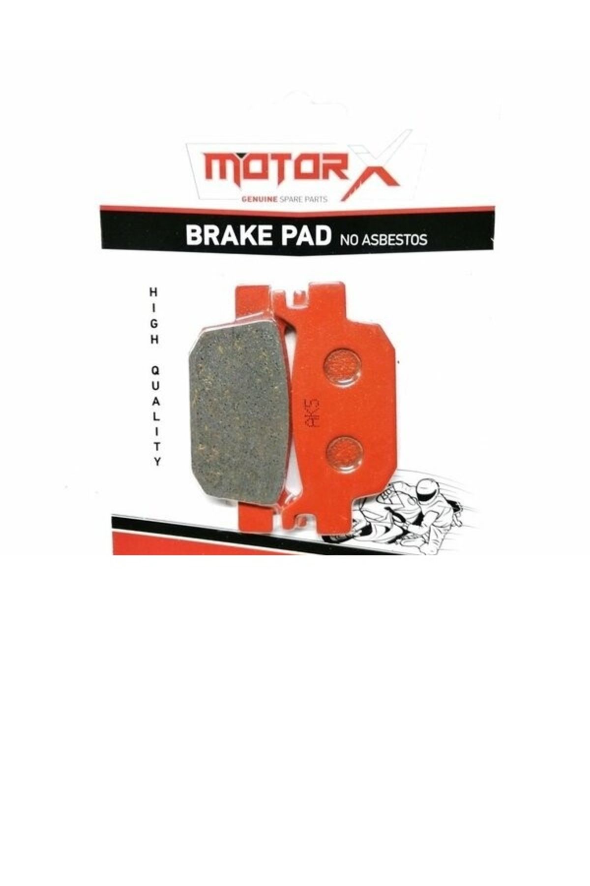 MOTORX Disk Balata Arka Forza 300/ Buccanner 250 İ / Tnt 250 / Rks Newlight 125 (Kırmızı)