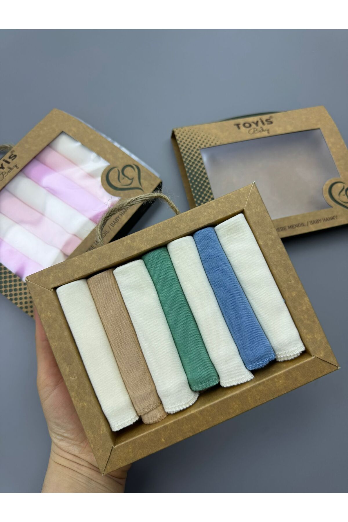 toyis baby TOYİS CRAFT KUTU 7'Lİ & 100 PAMUKLU AĞIZ MENDİLİ