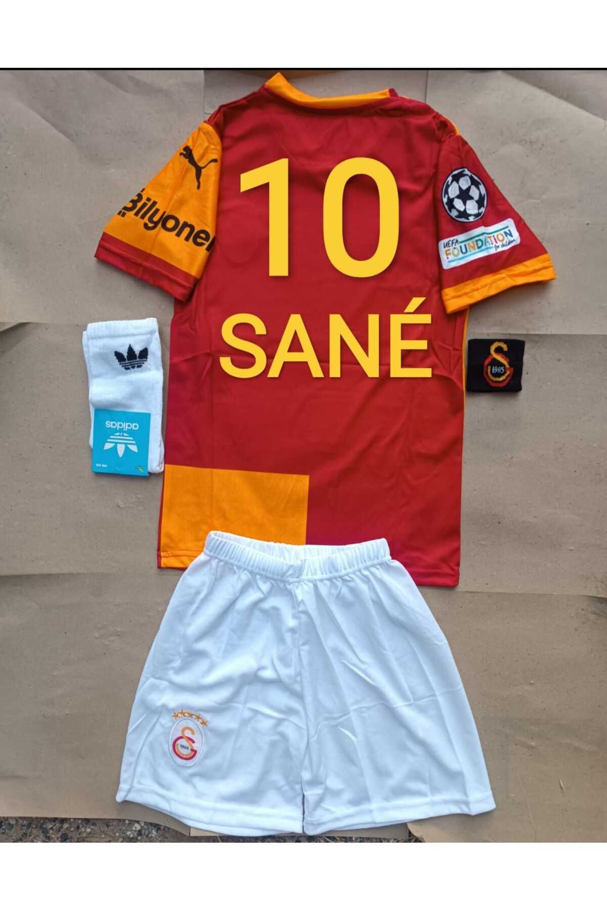 Marka Extra GALAtAsArA'y- 5 YILDIZLI 2024.2025 ÇOCUK Futbol Forması LER'OY S'AN'E 1O 4.LÜ SET PARÇALI