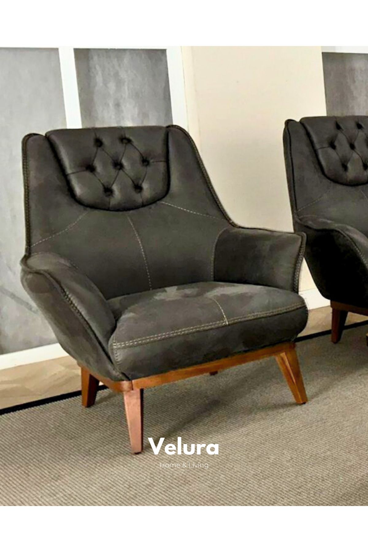 Velura Home & Living Berra Berjer & Tekli Koltuk