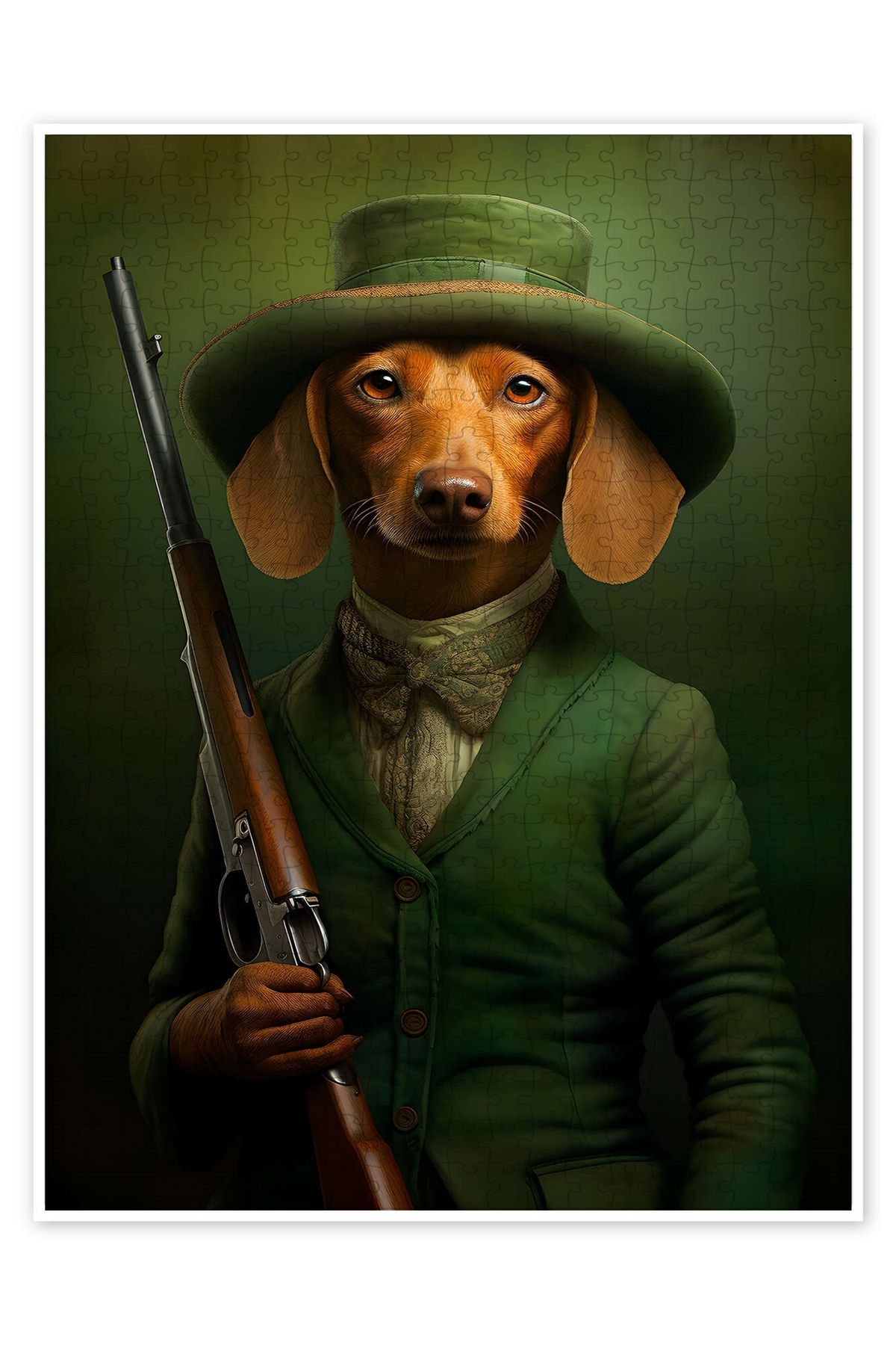 Jeronkarji Gundog 500 Parça Puzzle Yapboz Kedi Köpek Temalı Doğa ve Orman Hayvanları