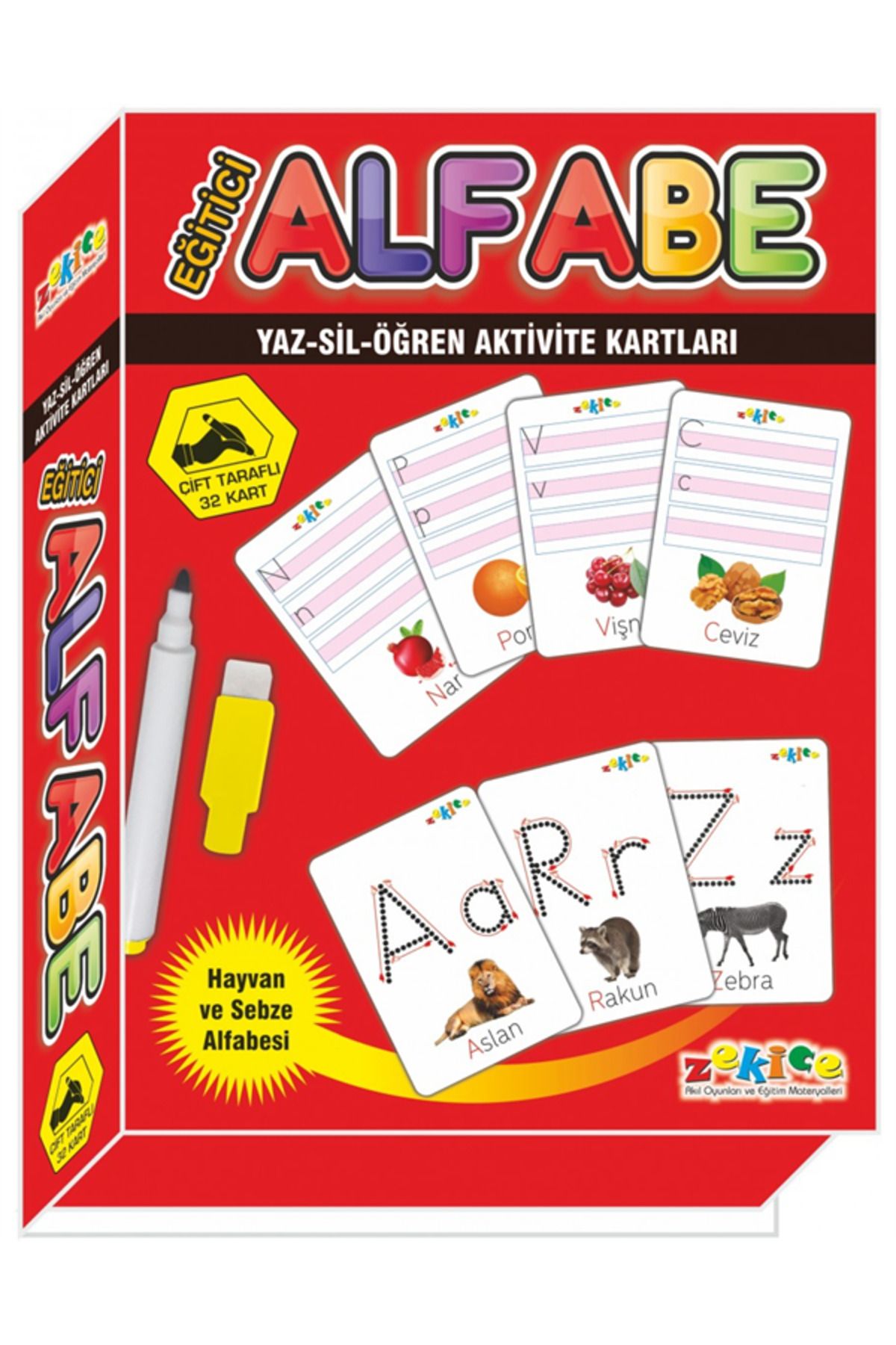Mu Art Ahşap Eğitici Alfabe