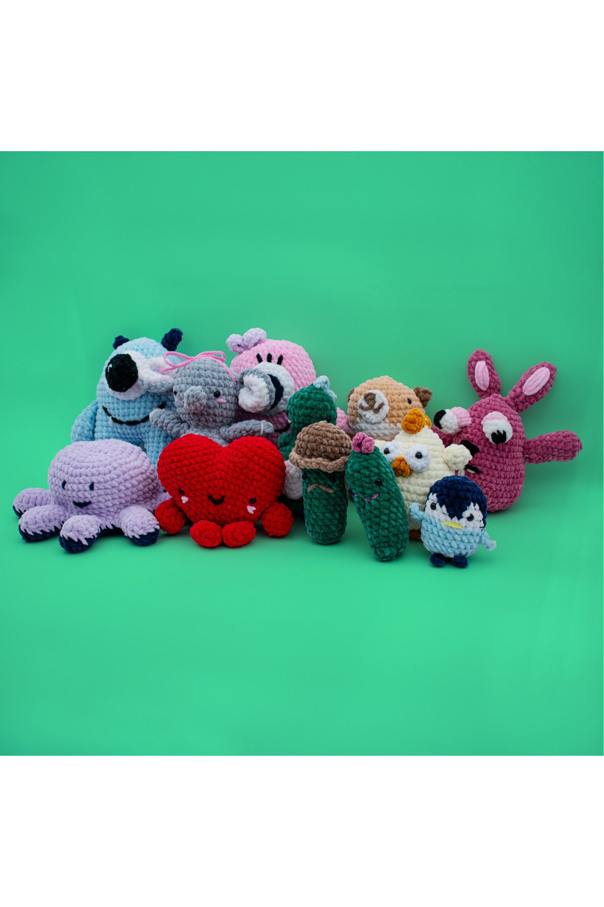 Self 10'lu Fırsat Örgü Öğrenme Seti Amigurumi Kiti Kendin Yap Örgü Oyuncak Tığ Seti Yeni Başlayanlar İçin
