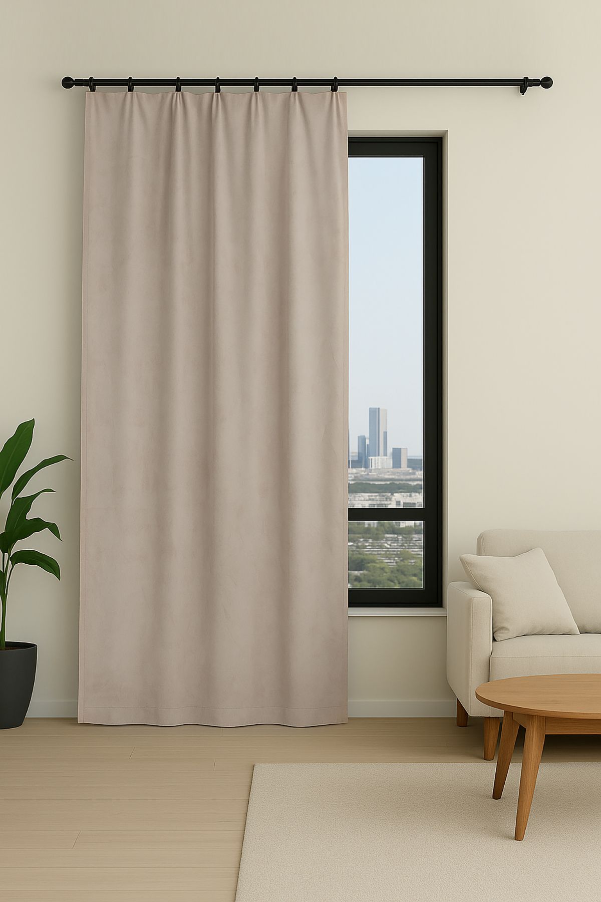 Premier Home New Süet Fon Perde