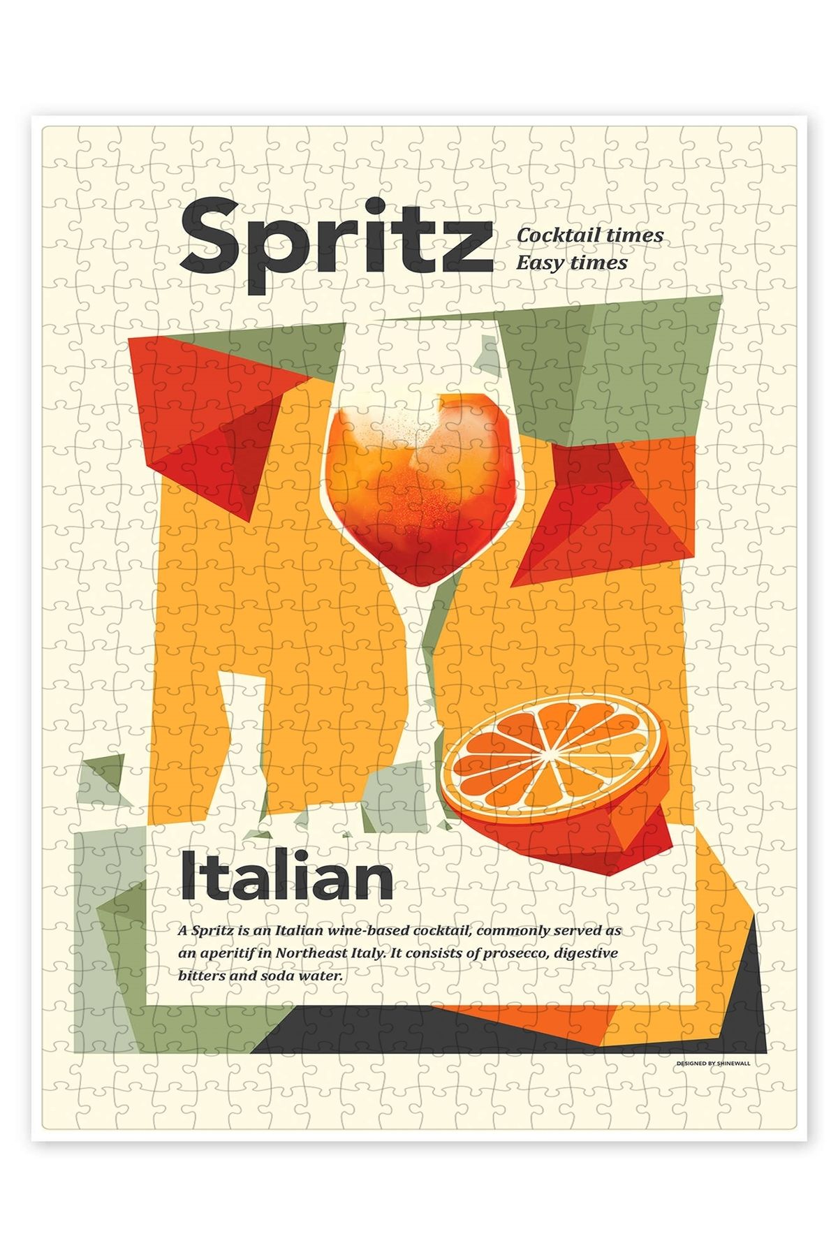 Jeronkarji Aperol Spritz Aperitif 500 Parça Puzzle Yapboz Mutfak Temalı Yetişkinler için