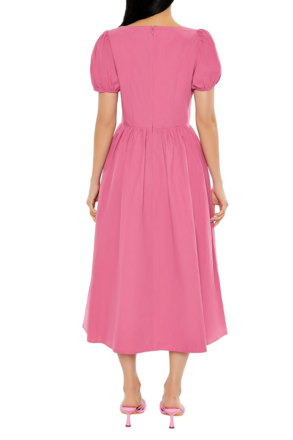 Forever 21 Kol Detaylı A-Line Midi Elbise
