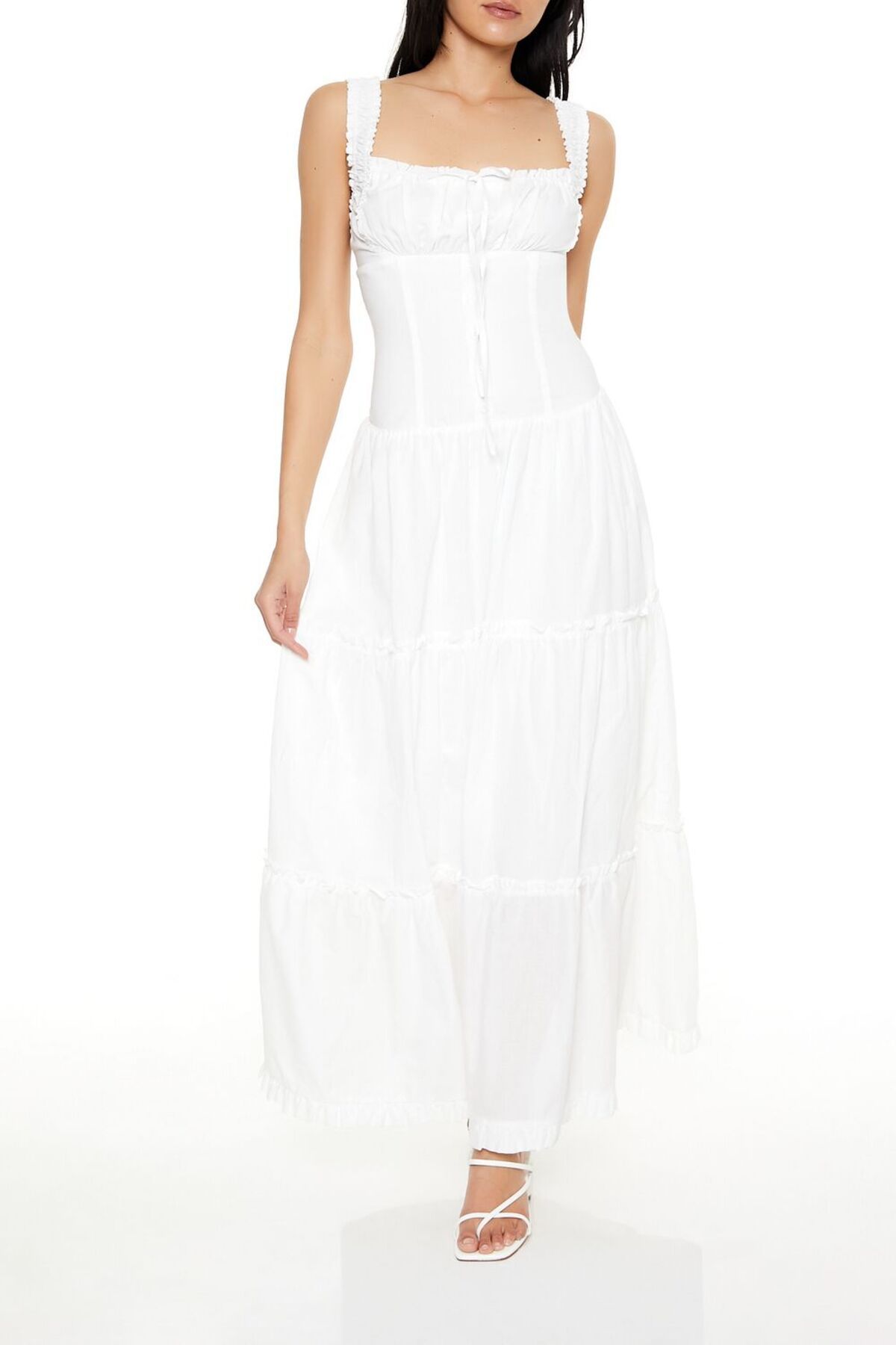 Forever 21 Korse Detaylı Maxi Elbise