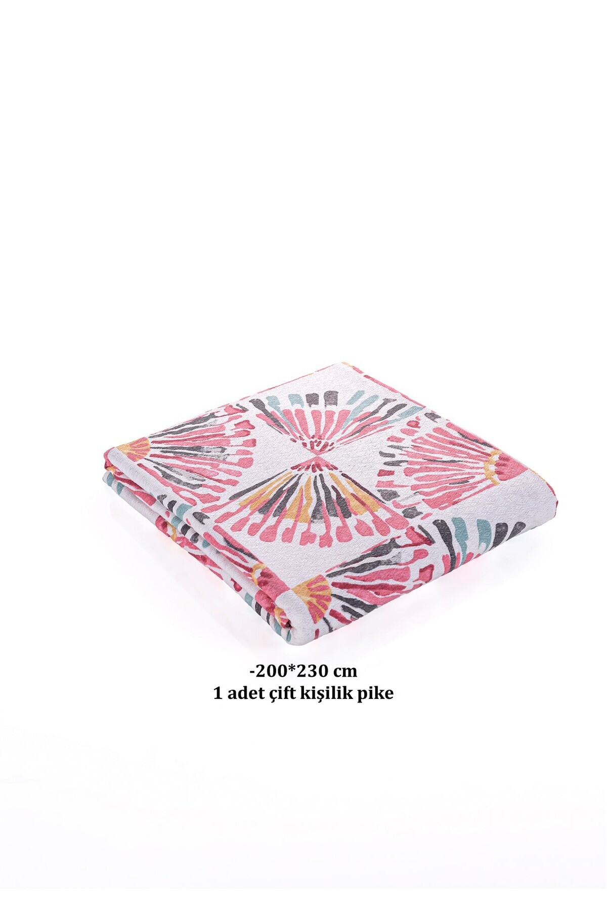 Evim-Soren Double Pique Pink Yellow Orient 200X230 cm 4
