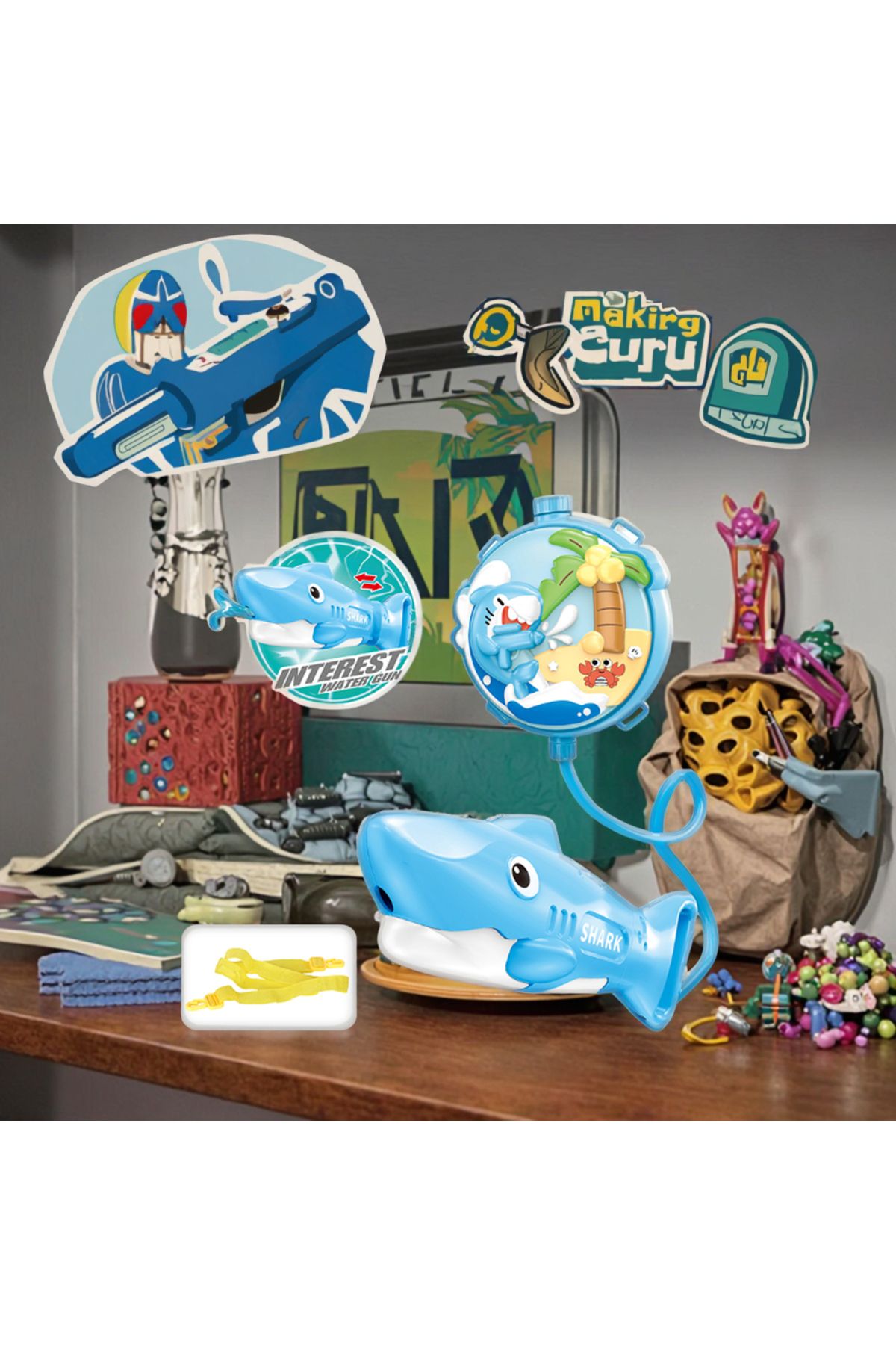 Gepettoys Outdoor Activity Animal Water Gun Geniş Hazneli Su Tabancası