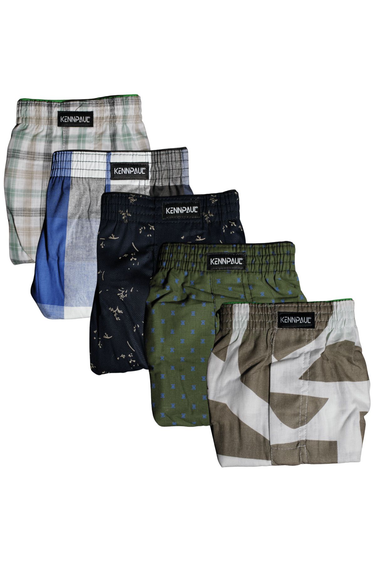 Kennpaul 5'li Erkek Poplin Boxer %100 Pamuk 3XL