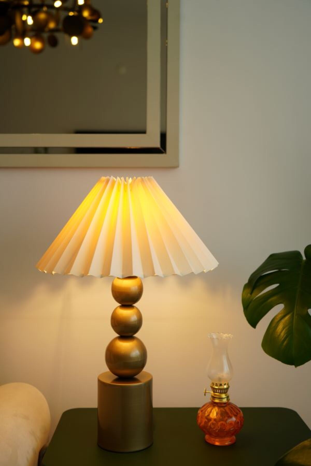 retro home design Üç Top Eskitme Ayaklı Umbrella Model Kumaş Şapkalı Dekoratif Yatak Odası Salon Abajur Masa Lambası