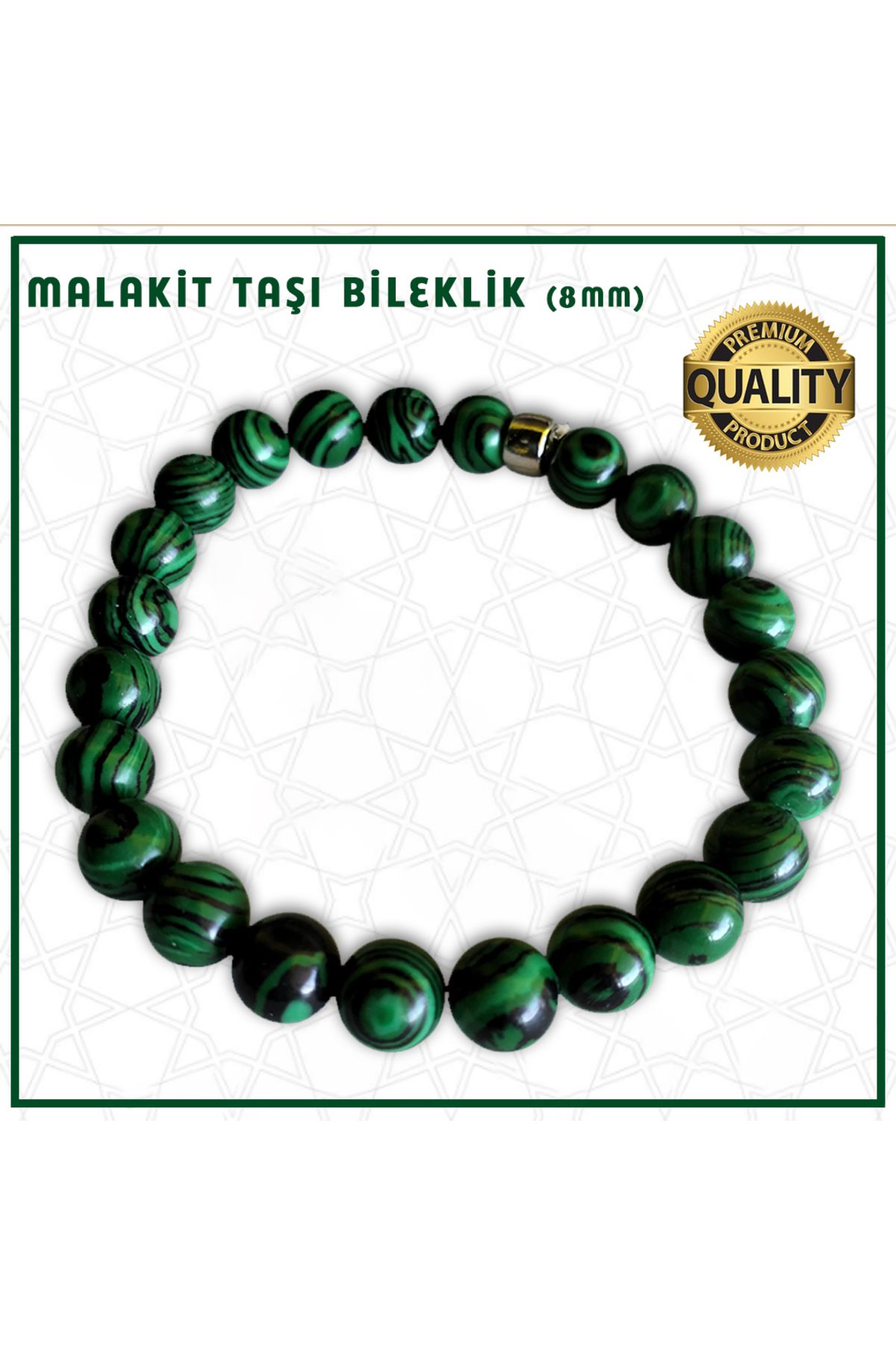 Mabeyn MALAKİT TAŞI BİLEKLİK - 8 MM