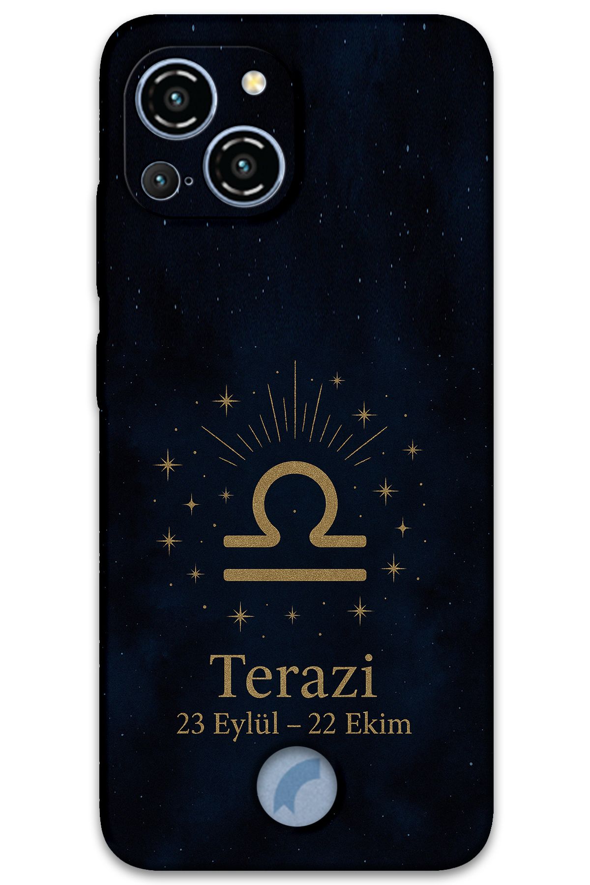 Gramaphone Reeder S23 Pro Max Uyumlu Terazi Burcu Desenli Telefon Kılıfı + Ekran Koruyucu - 5774