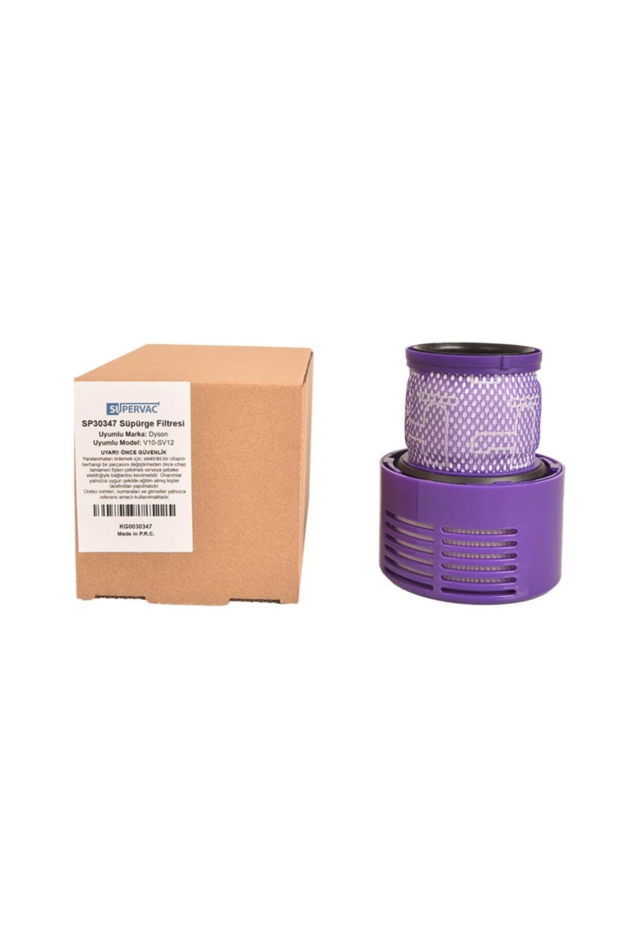 Supervac Dyson V10 Motorhead ile Uyumlu Süpürge Hepa Filtresi