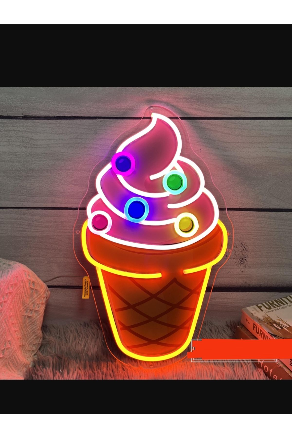 KAMER NEON LED IŞIKLI DONDURMA
