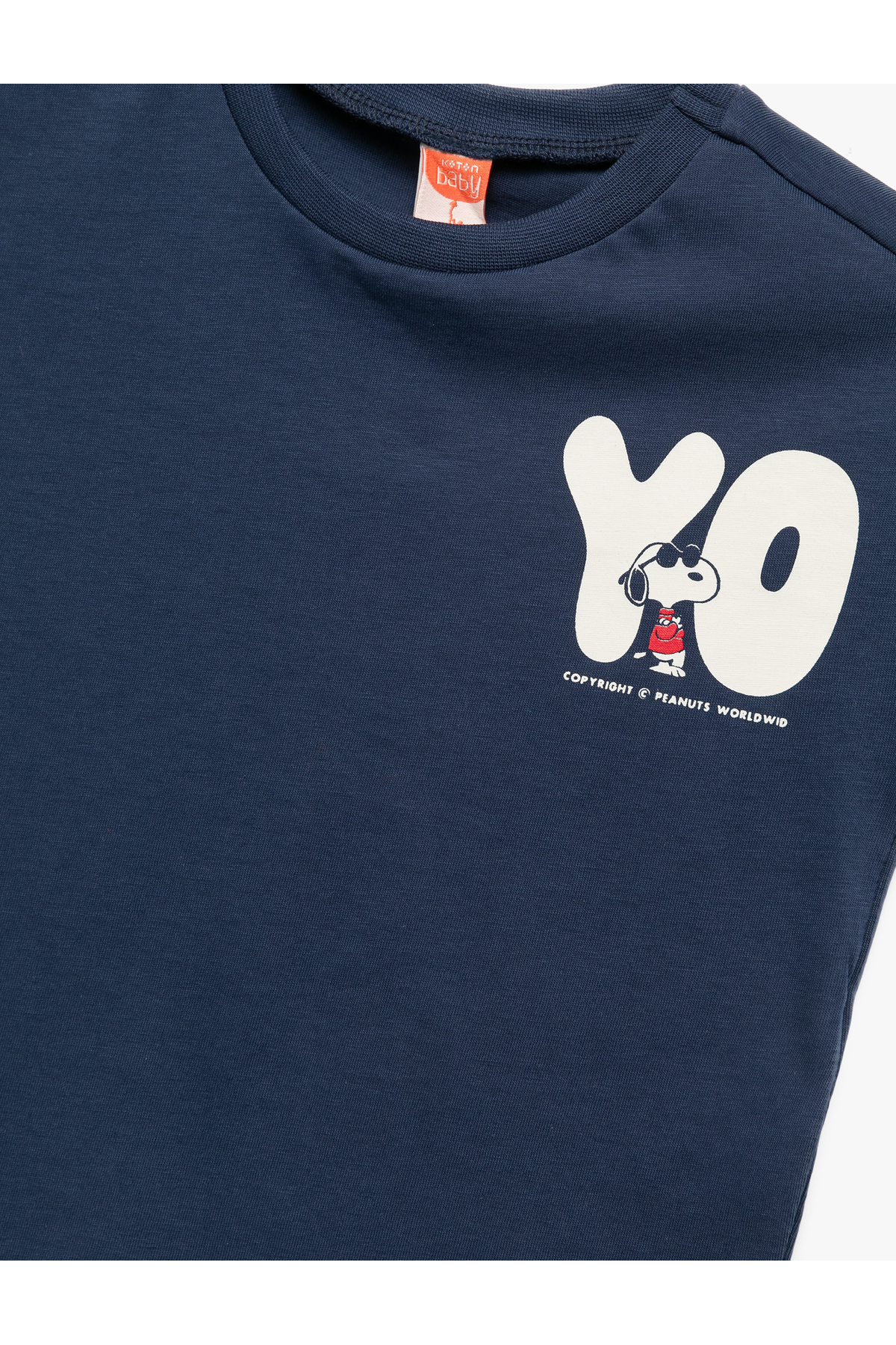 Koton Snoopy Baskılı Kısa Kollu Bisiklet Yaka Lisanslı Pamuklu Tişört fotoğrafı 3 (önizleme)