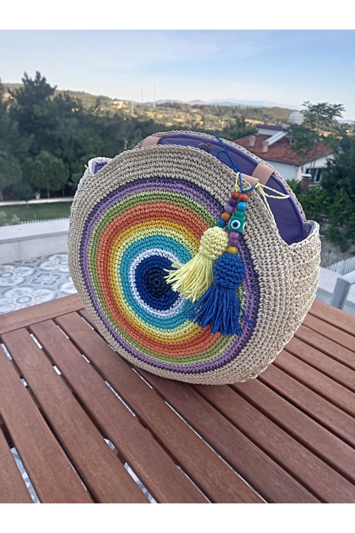 Bugi&Zugi RAINBOW, Kadın örgü omuz çantası
