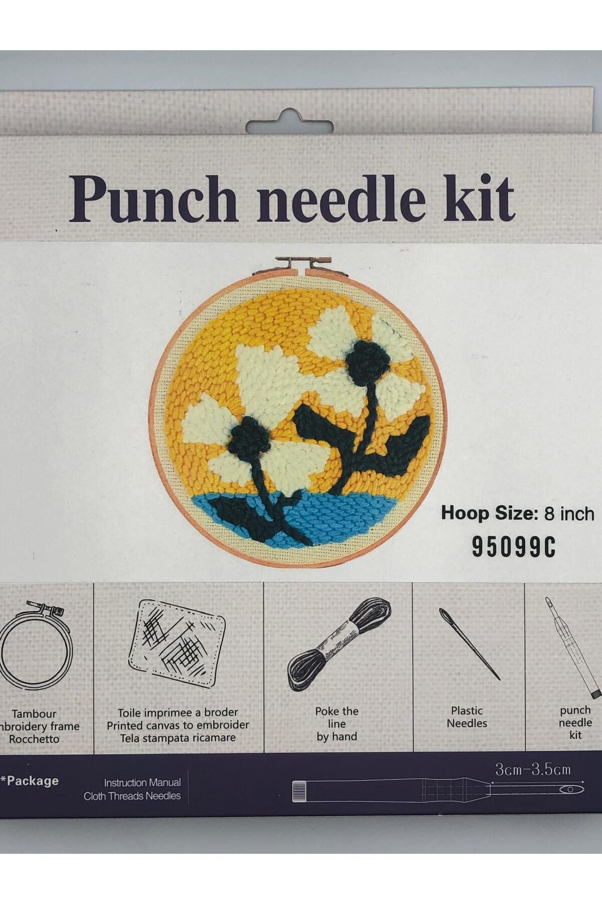 DUCK HOBY Kolay Başlangıç Seviye Yün Punch Kiti, Punch Nakış Seti, Çocuklar İçin Kit, Yün Kiti 95099C