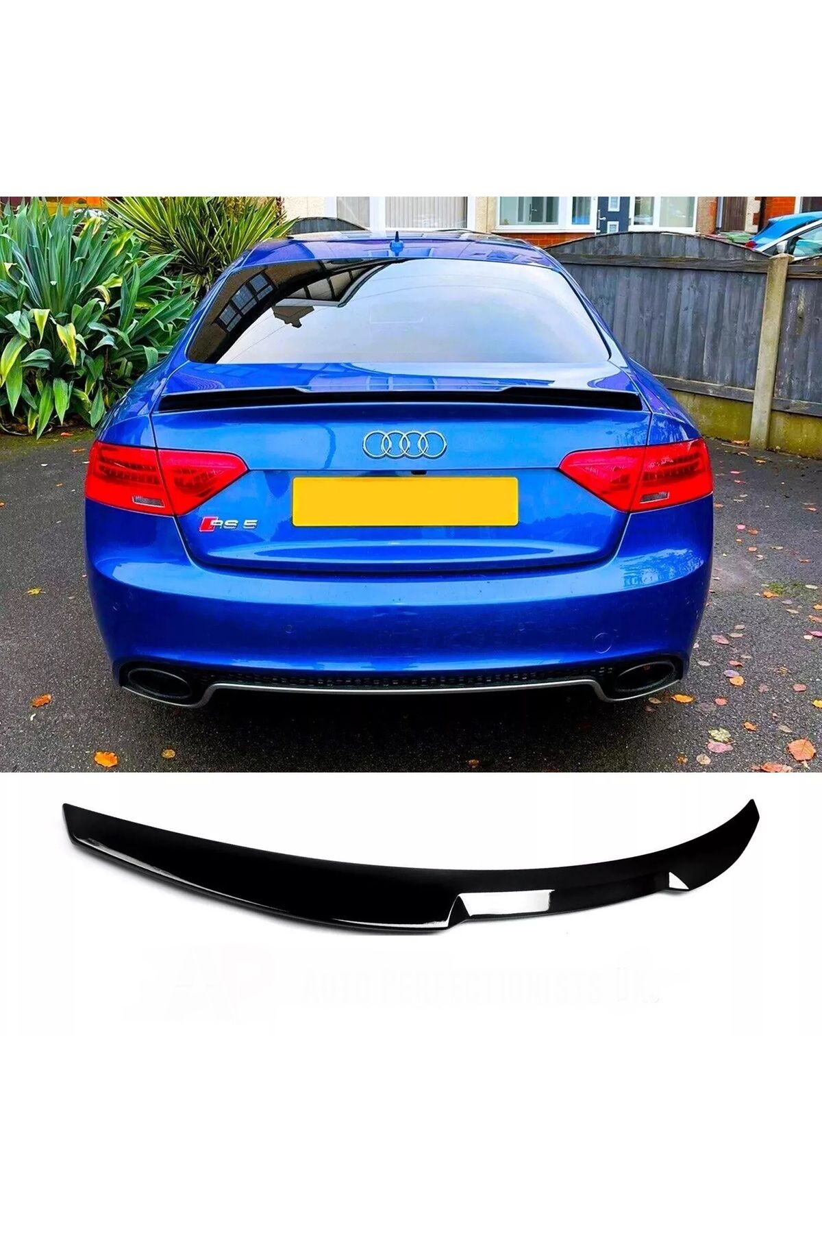 X POWER TUNİNG audi a5 2007-2016 plastik parlak siyah m4 spoiler-spoyler