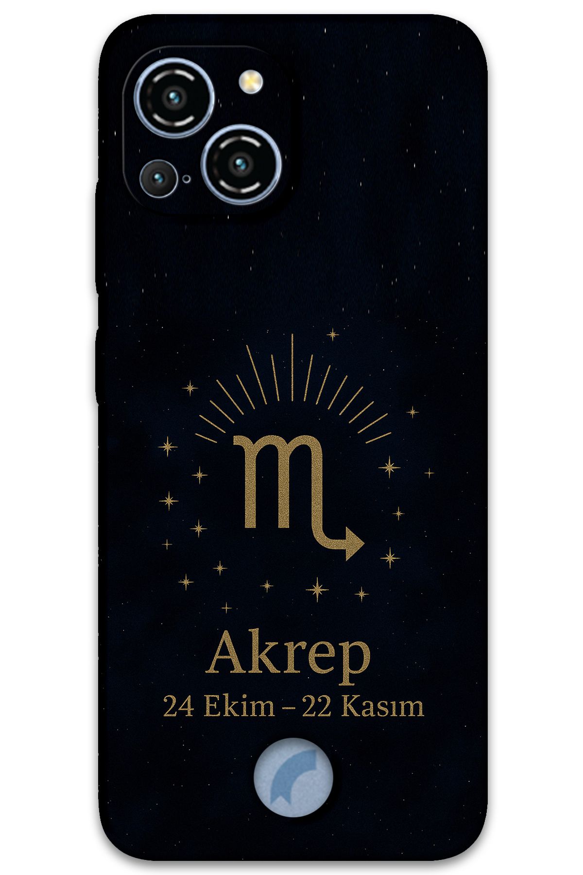 Gramaphone Reeder S23 Pro Max Uyumlu Akrep Burcu Desenli Telefon Kılıfı + Ekran Koruyucu - 5775