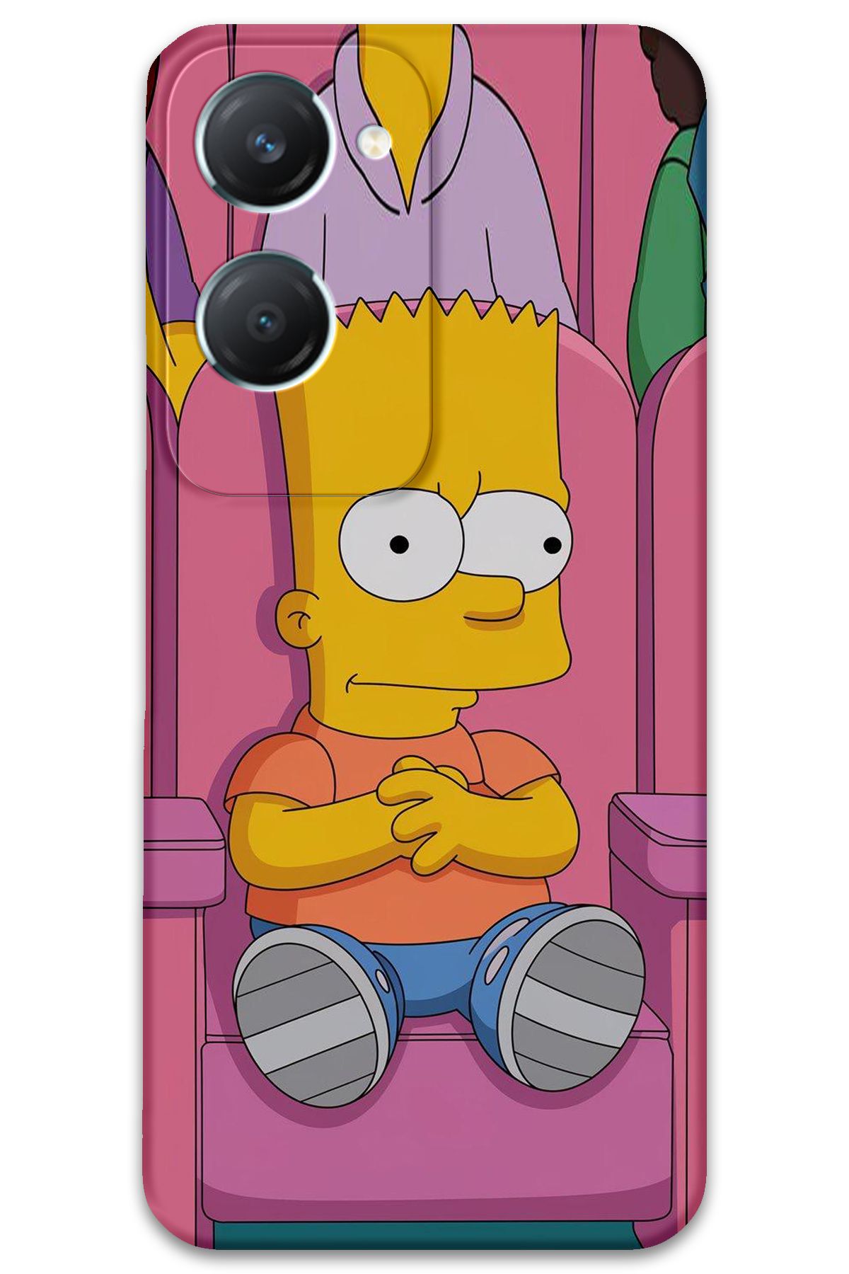 Gramaphone Vivo Y18 Uyumlu Çizgi Film Desenli Telefon Kılıfı + Ekran Koruyucu - 5820