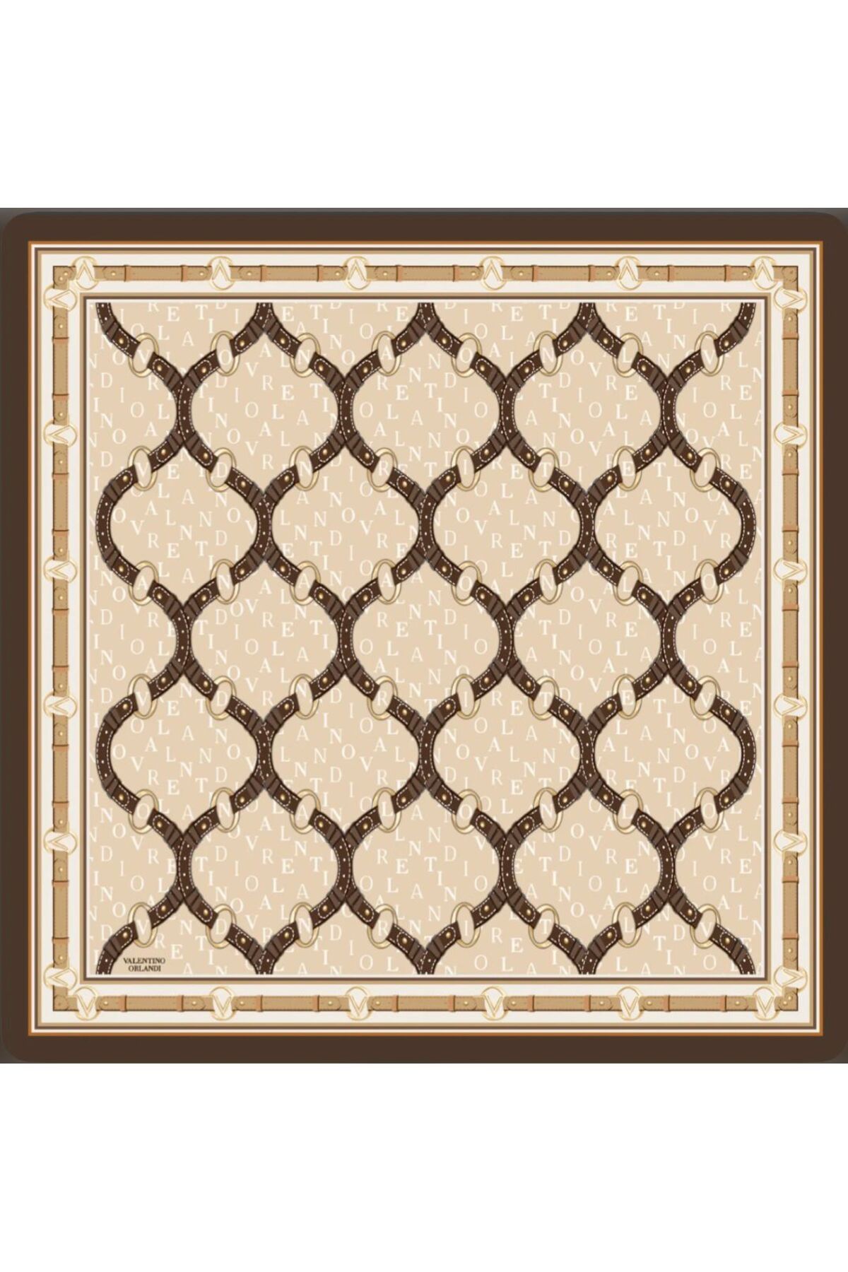 Valentino Orlandi Valentino Orlandı twill ipek eşarp