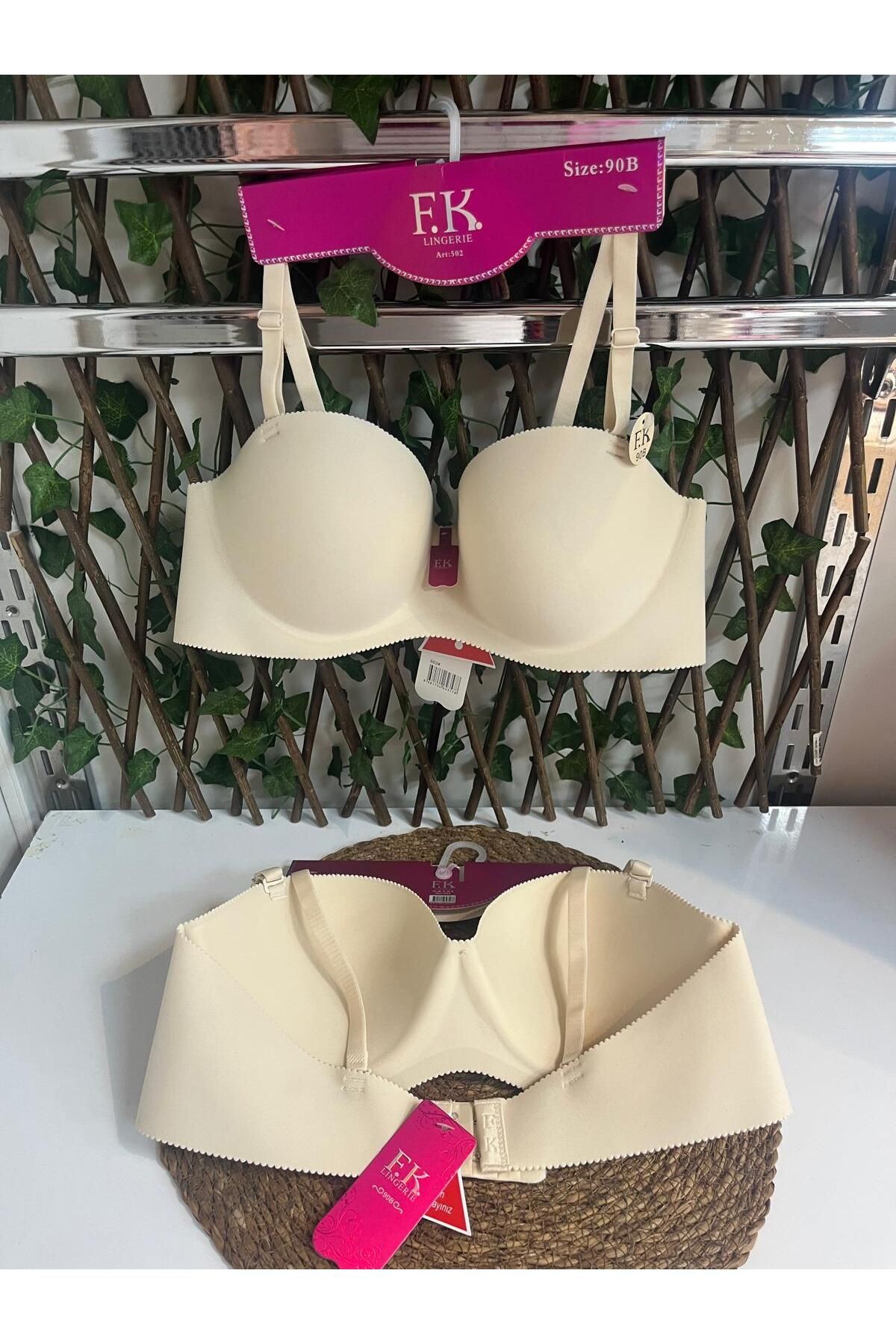 FK 502 Dolgusuz Balenli straplez Lazer Kesim Dikişsiz sütyen