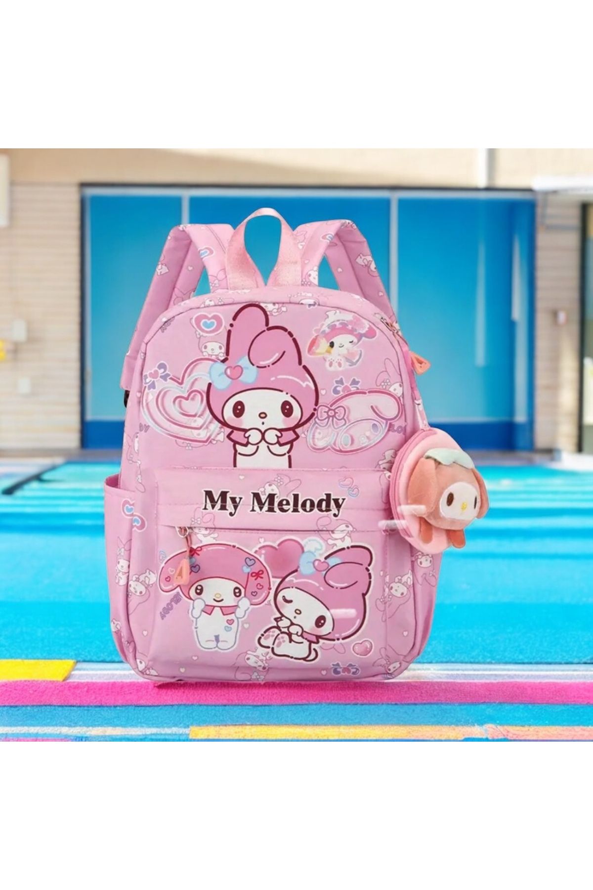 JOJO KIDS kuromi çocuk sırt çantası , su geçirmez kumaş çanta