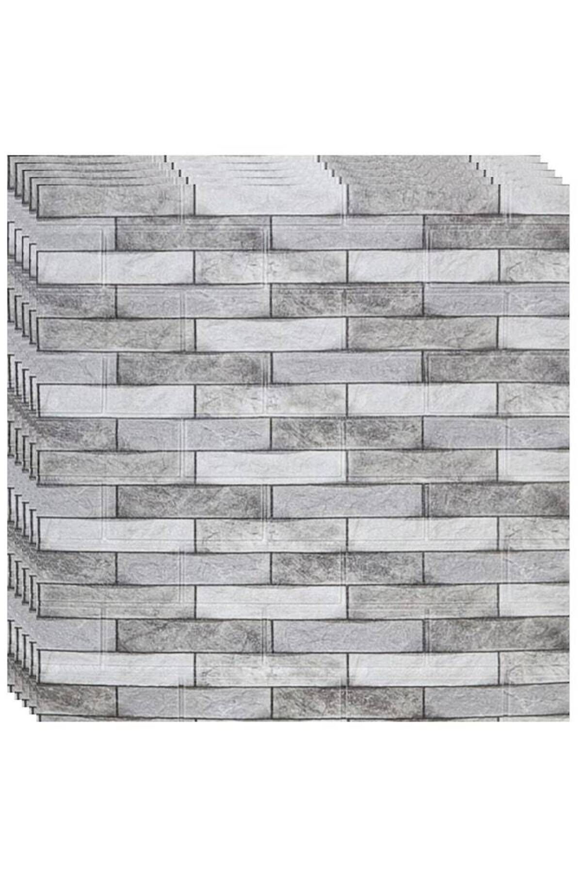 HOZRO-Set of 100 x HOZRO self-adhesive 3D wallpaper, Brick imitation pattern 2