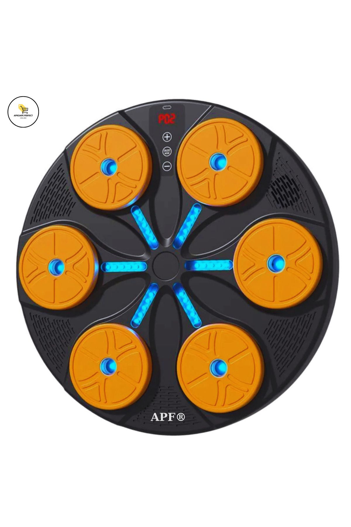 Generic-APF® Interactive Boxing Machine with LED Lights, Music and Adjustable Workout Modes - Orange 4