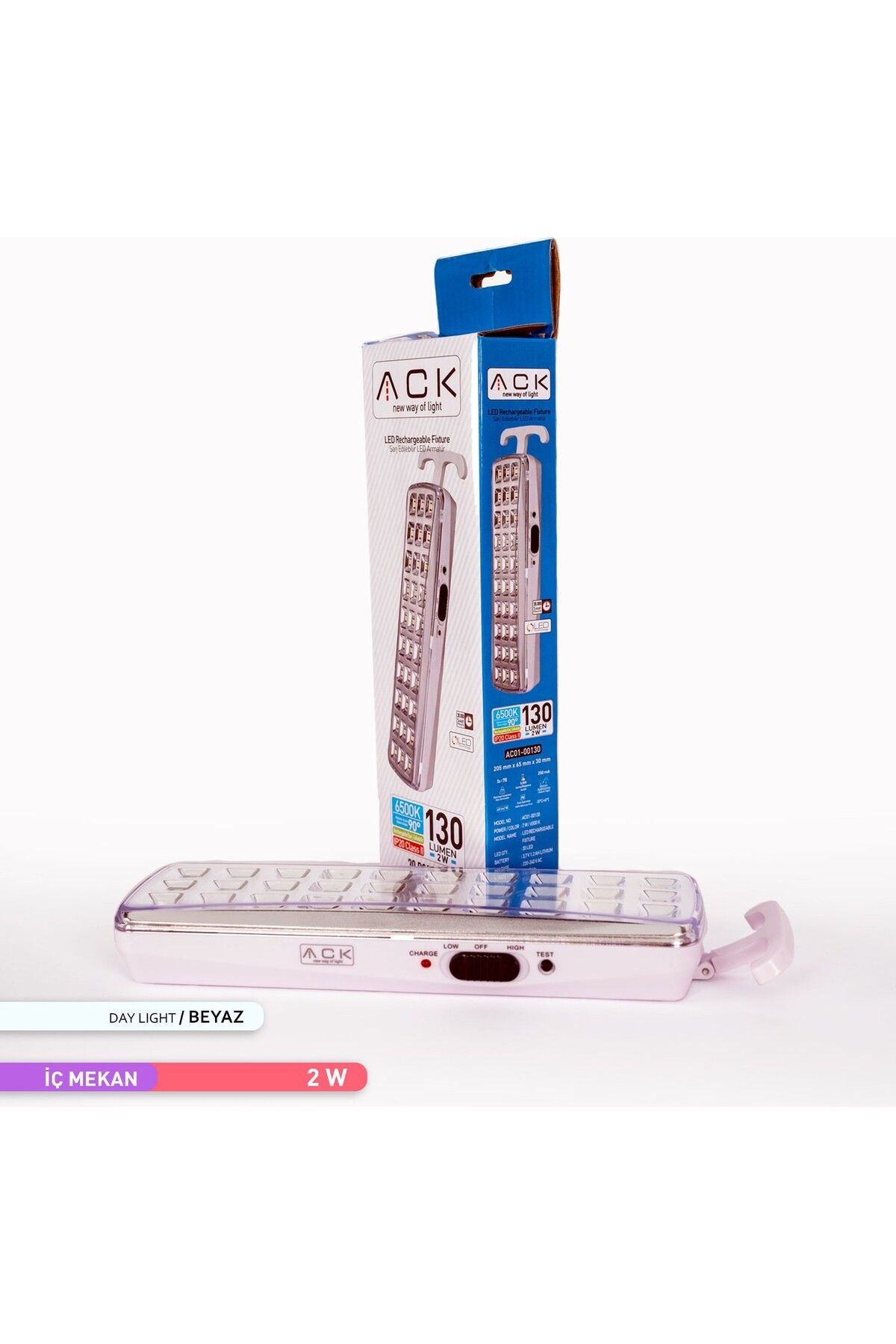 ACK 2W - 30 LED ŞARJLI IŞILDAK