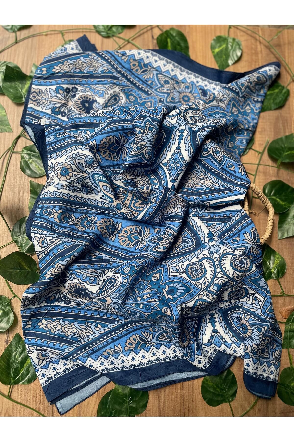 Butik Desenli pamuk şal