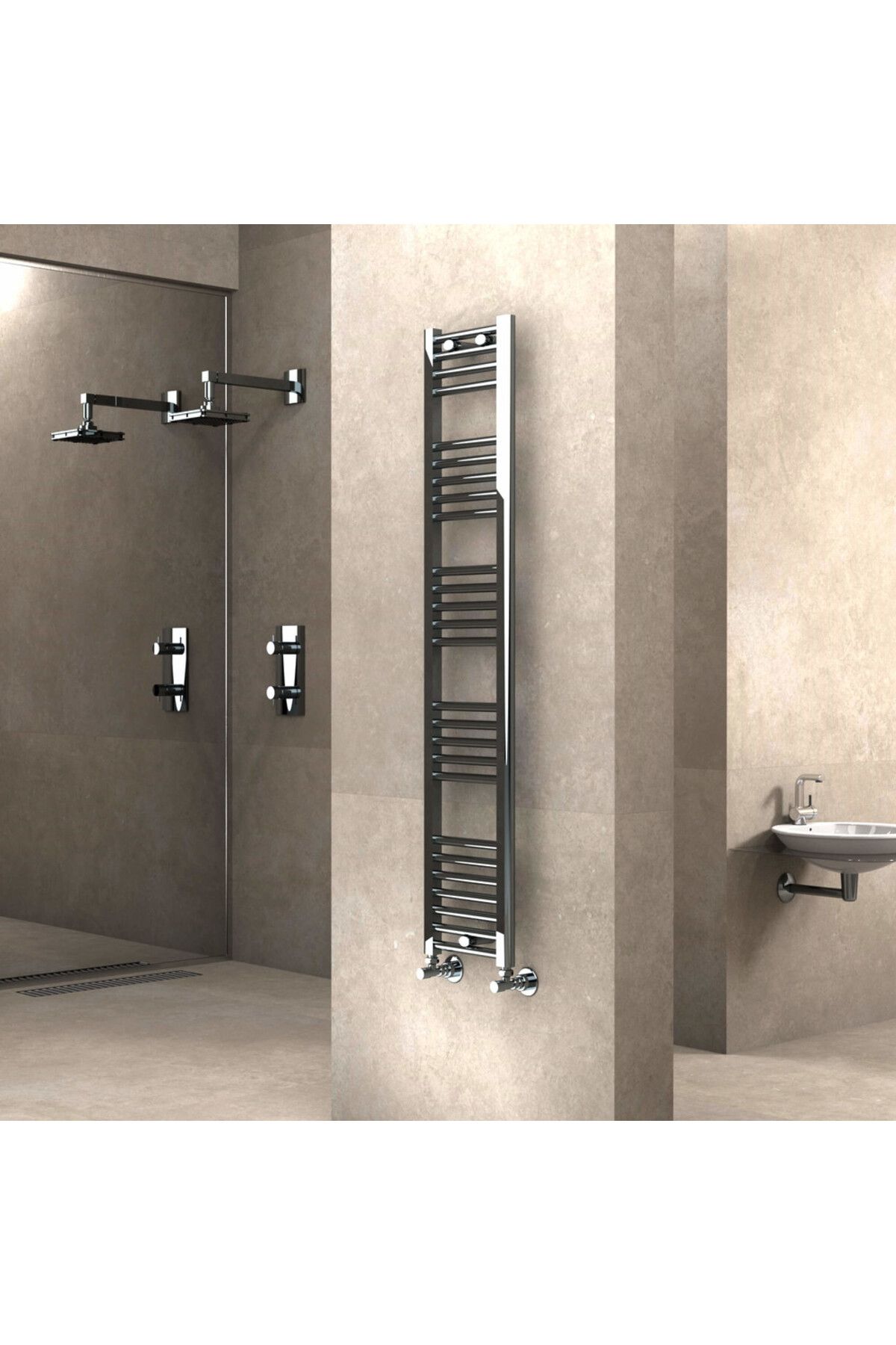 Radiva Haiti Havlupan 300x1500 Düz Krom
