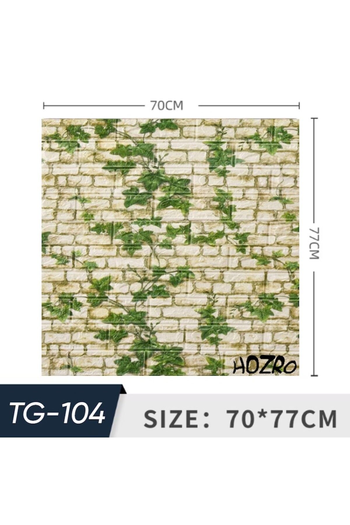 HOZRO-Set of 160 x HOZRO self-adhesive 3D wallpaper, Brick imitation pattern 3