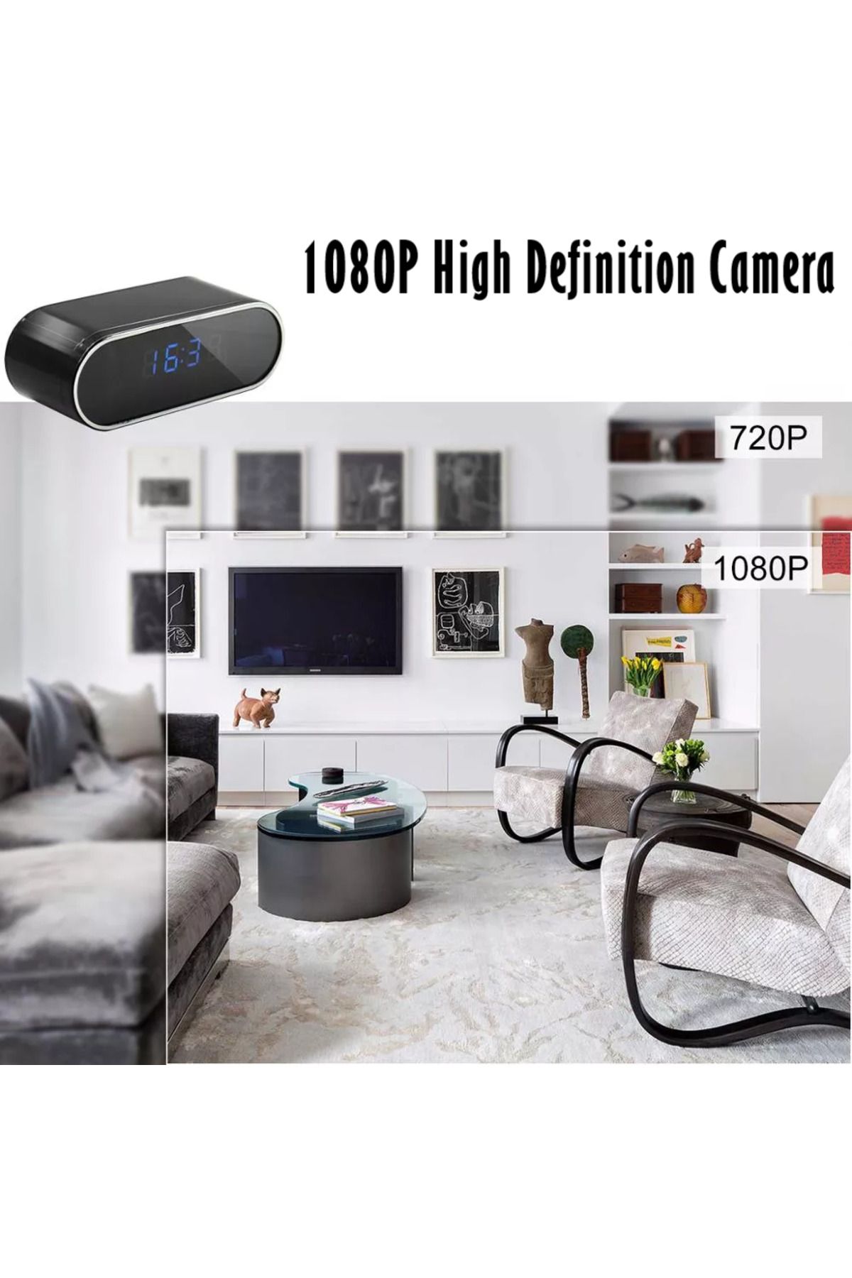 REVOSE-Mini Spy Camera ™, Wi-fi, Ip, Hidden in Alarm Clock,, 32gb Micro Sd Card Included 10