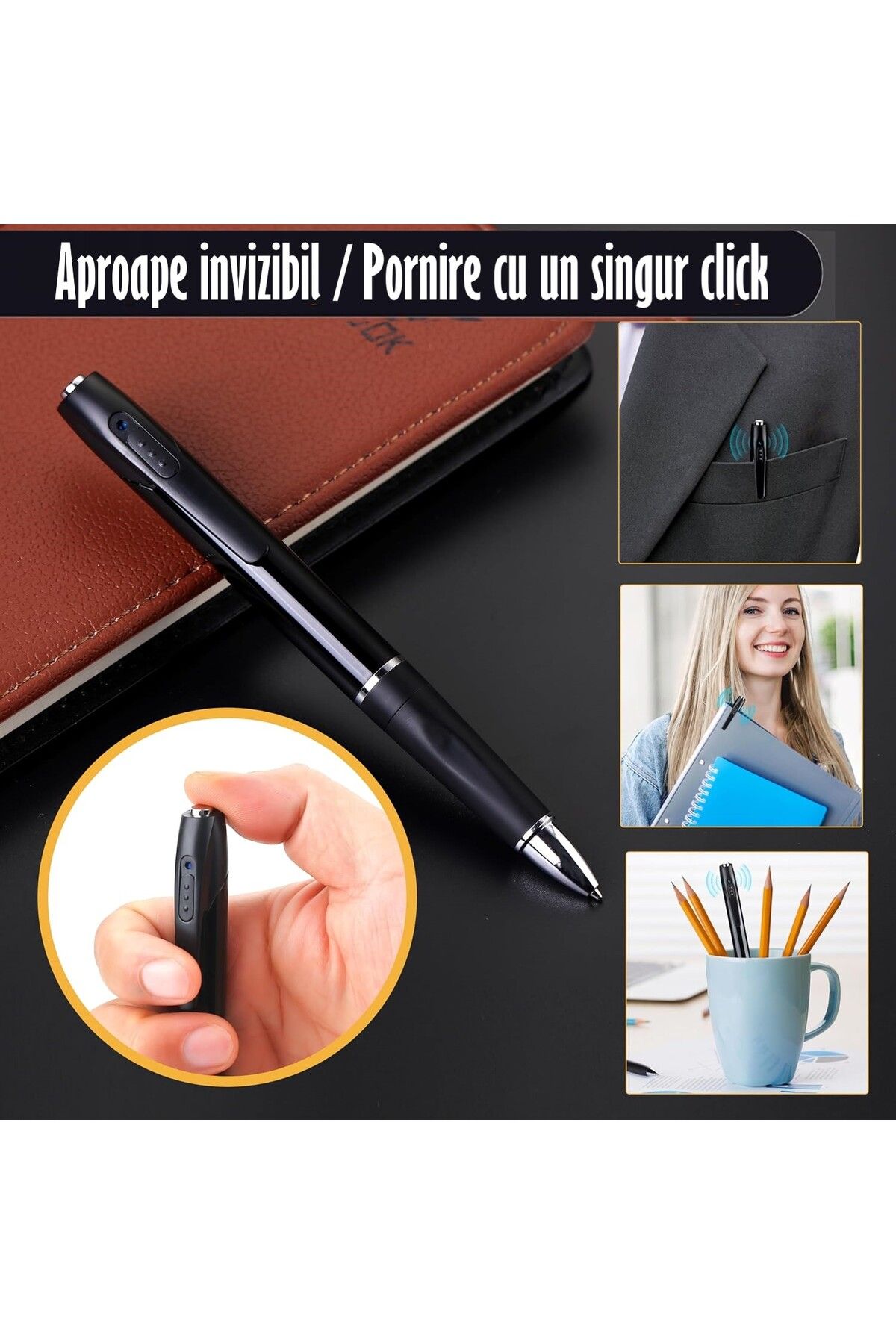 REVOSE-Spy Pen with 1080 Full HD Camera and Microphone, Recording, Photo, Spy Device with Hidden Camera 3